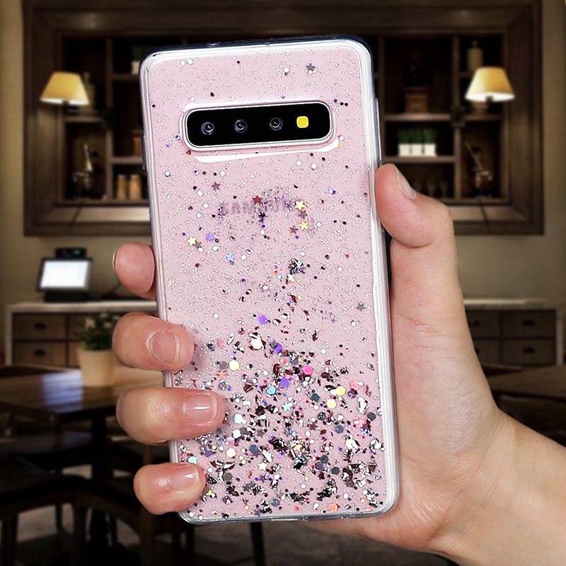 Casing Soft Case TPU Samsung A20 A30 M10 M20 A12 A71 J4 Plus A9 A7 A8 2018 Black Starry Sky Cover