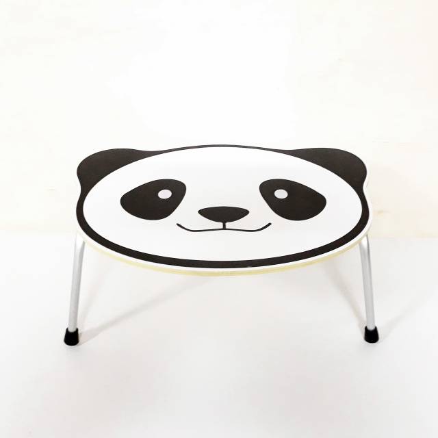 meja lipat anak karakter panda