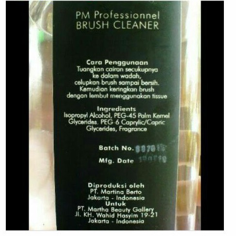 Brush Cleanser Puspita Martha