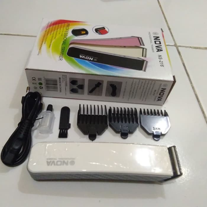 CUKUR RAMBUT JENGGOT KUMIS ELEKTRIK RECHARGEABLE MURAH NOVA TRIMMER NS 216