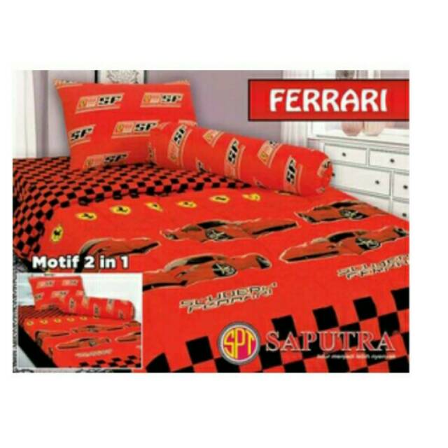 Sprei Saputra Motif Ferrari