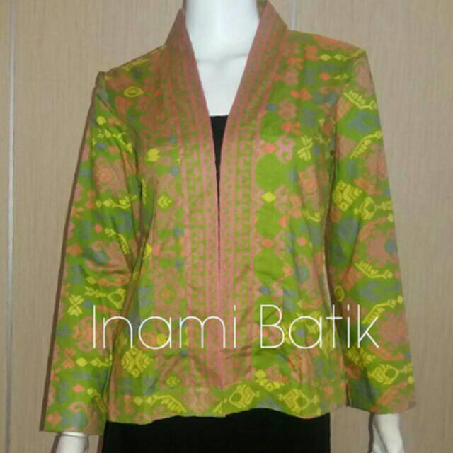 Blazer Batik Kimono / motif etnik songket