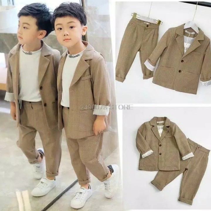 FWG - STELAN GOBOY 3IN1 / SETELAN ANAK COWOK / BAJU ANAK-ANAK / STELAN ANAK / FASHION ANAK / SET