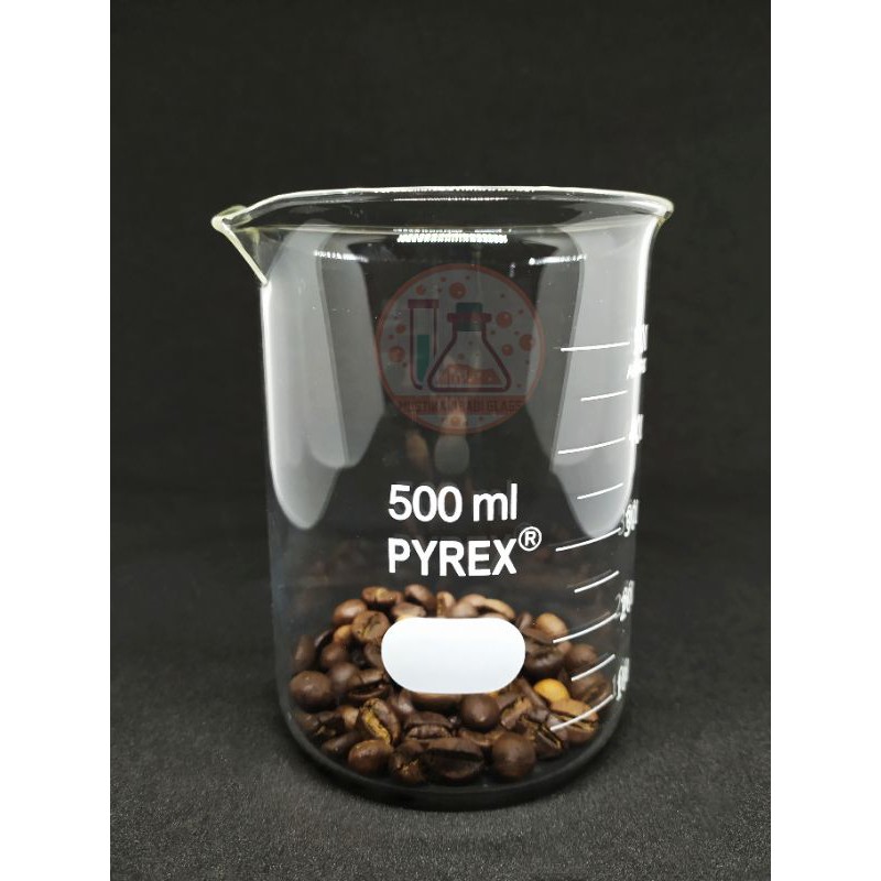 Beaker glass - gelas kimia 500ml - 500 ml pyrex