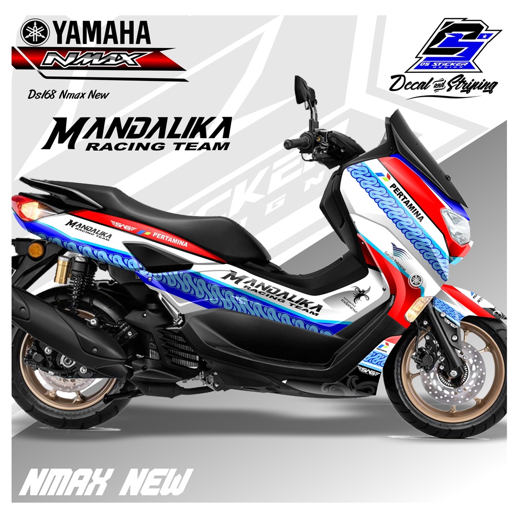 DS168 Decal Stiker NMAX New Motif Mandalika MotoGP