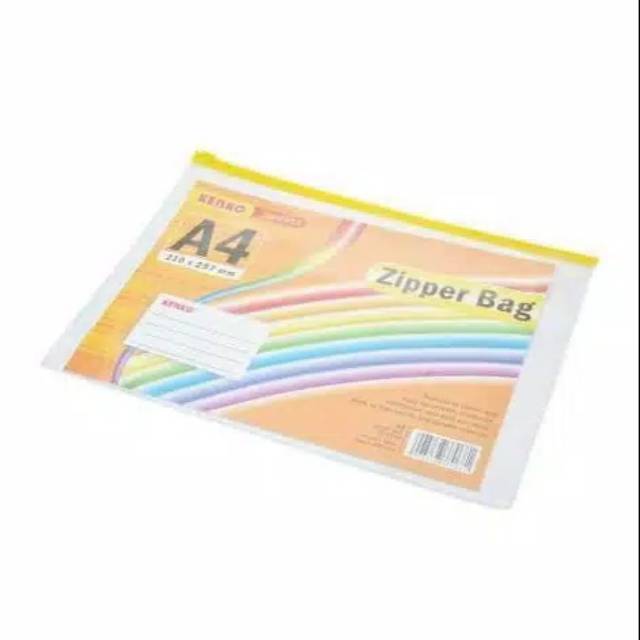 

Kenko Zipper bag A4 PVC /Amplop map amplop dokumen