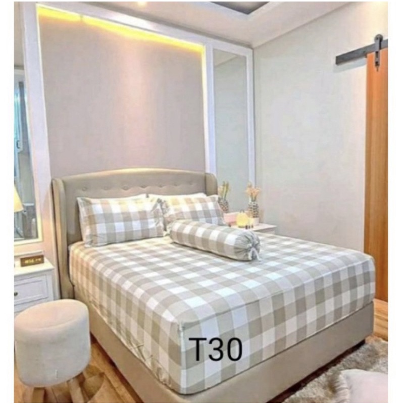 Sprei Aesthetic/ sprei estetik tinggi 30cm ukuran 180x200