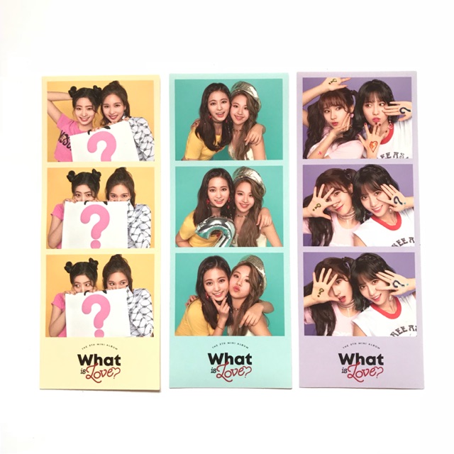 TWICE What Is Love? Photocard Sticker Unit Dahyun Mina Tzuyu Chaeyoung Sana Momo