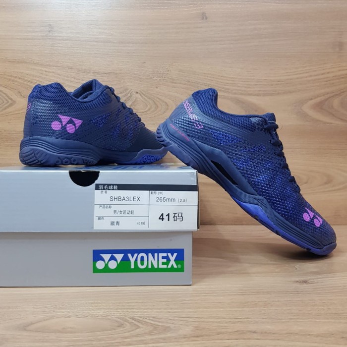 Yonex Aerus 3 Navy Original Vietnam / Sepatu Bulutangkis Pria Original - Navy, 36