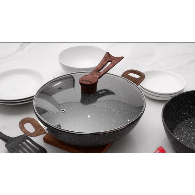 Wok Cookware Panci Wajan 32cm IL32WK IDEALIFE