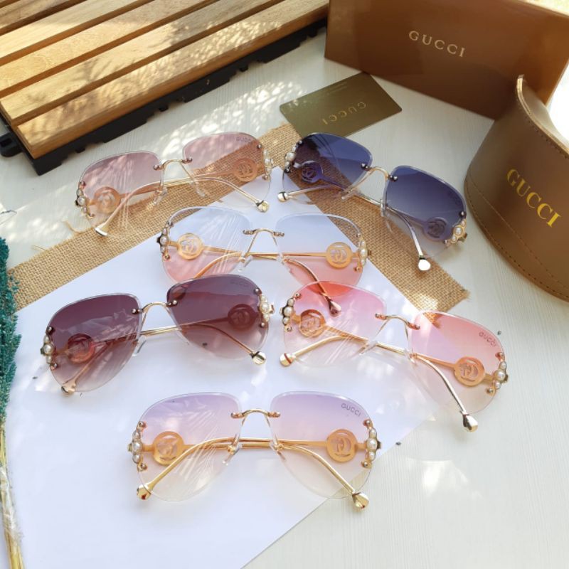 Kacamata Wanita New Fs GUCCI 1980 Grade Super Branded