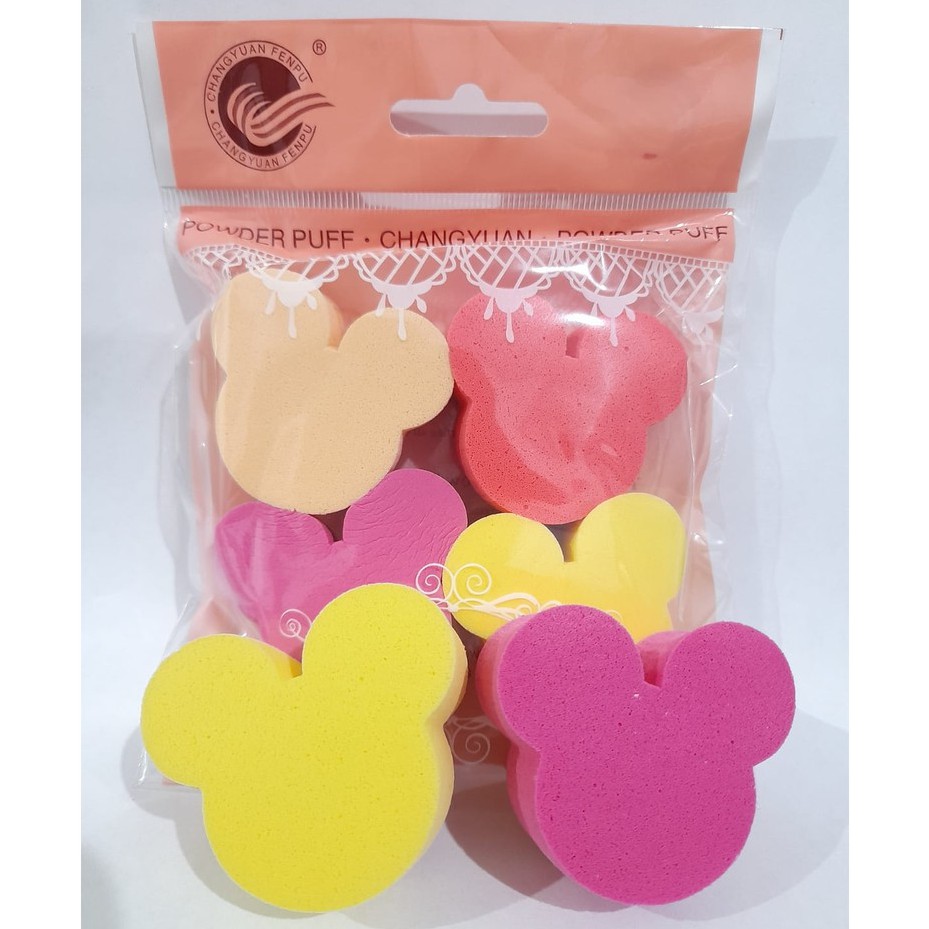 Sponge Spons Bedak Foundation KEPALA MICKEY MOUSE Murah