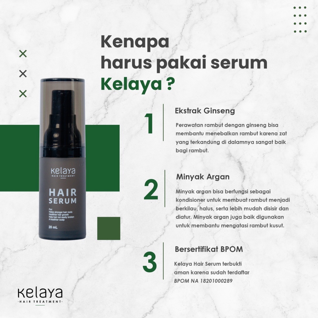 [ AGEN RESMI ] KELAYA HAIR TREATMENT Hair Serum | Serum Penguat Penumbuh Rambut Original BPOM