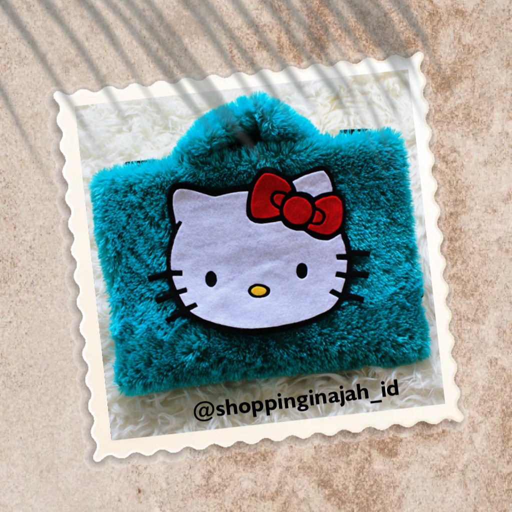 Tas Laptop Lucu Rasfur Bulu Tebal Animasi