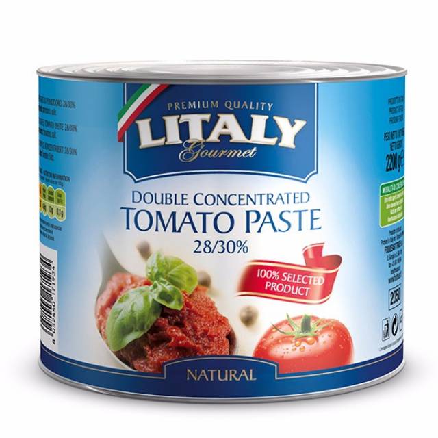 TOMATO PASTE / PASTA TOMAT HALAL IMPOR ITALY 2,2 KG MERK LITALY