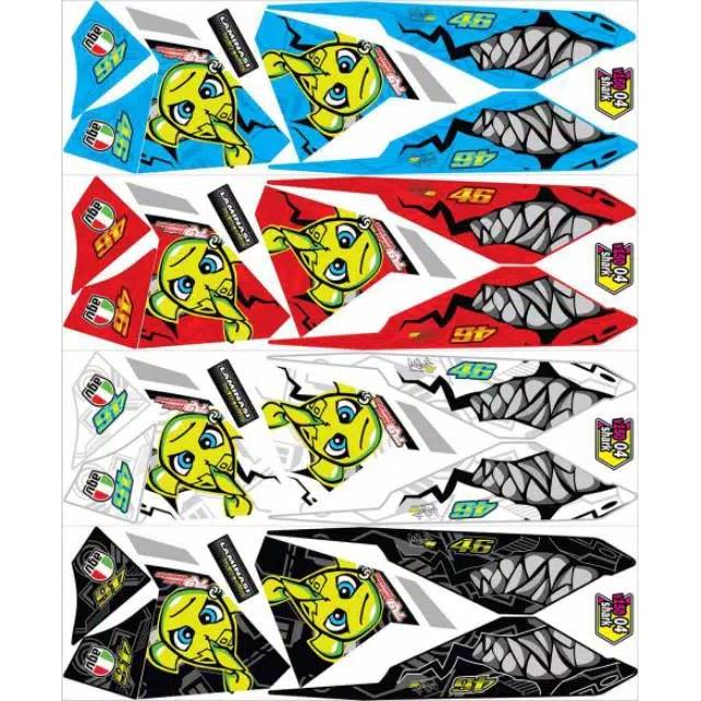 STRIPING VARIASI MOTOR VARIO 150-125 NEW - ESP 2015 2016 2017 VARIASI STICKER MOTOR