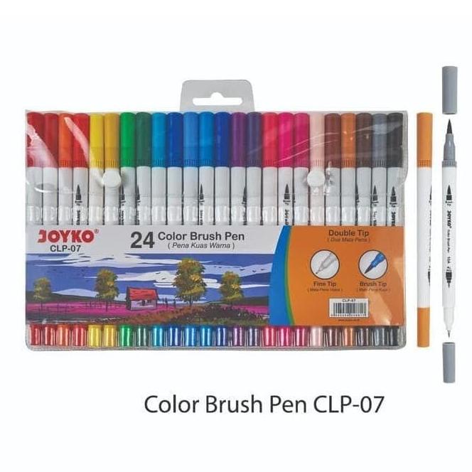 

(BISA COD) SPIDOL KUAS BRUSH PEN JOYKO CLP-07 TERLENGKAP Kode 778