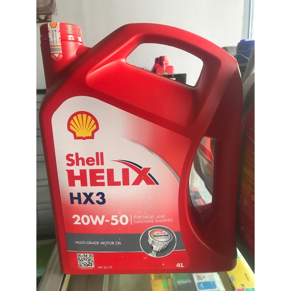 Oli Mobil Shell Helix Hx3 20W-50 4Liter