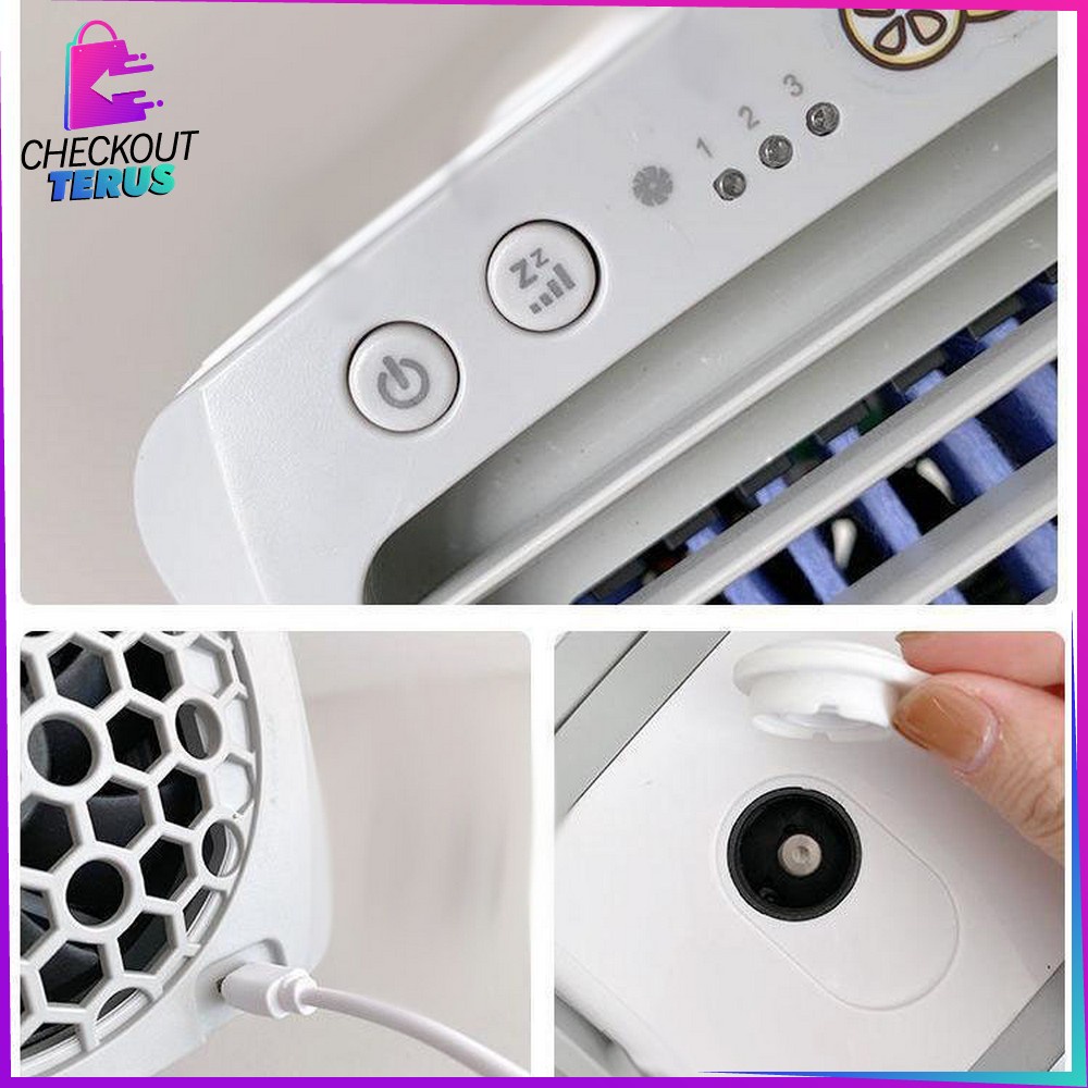 CT C646 Air Cooler AC Mini Pendingin Ruangan USB Rechargeable Portabel Mudah dibawa Cooler Mini Pendingin Udara Kecil