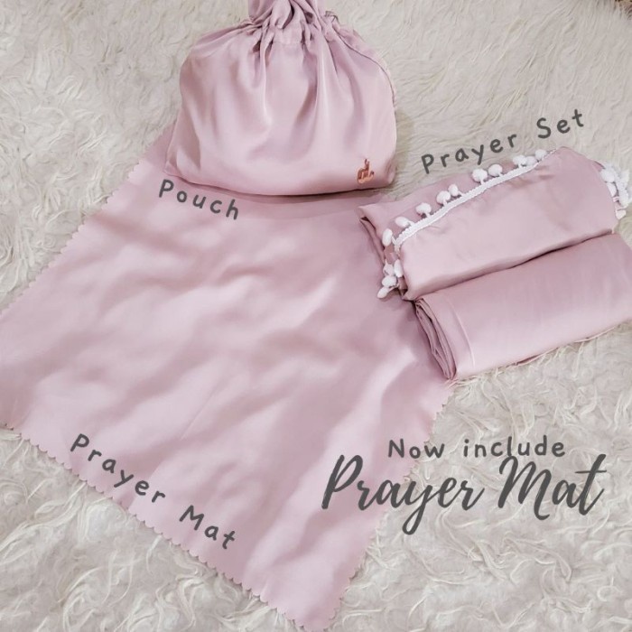 New Premium Silk Travel Prayer Set 2 in 1 Mukena Dewasa