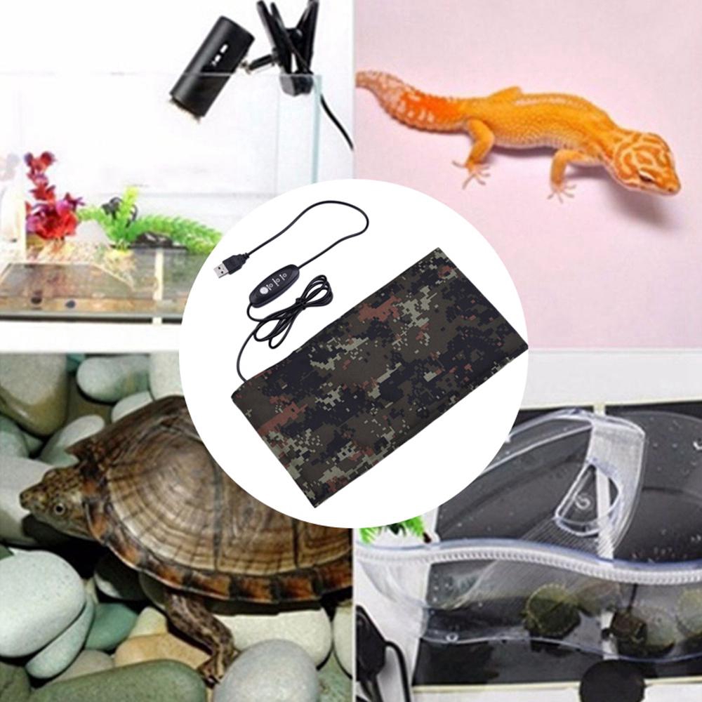 Alas Penghangat Hewan Reptil Amfibi Bahan Serat Karbon Tahan Air