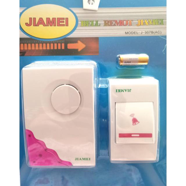 Bel pintu/bel rumah wireless 32 melodi AC 220 Volt Jiamei