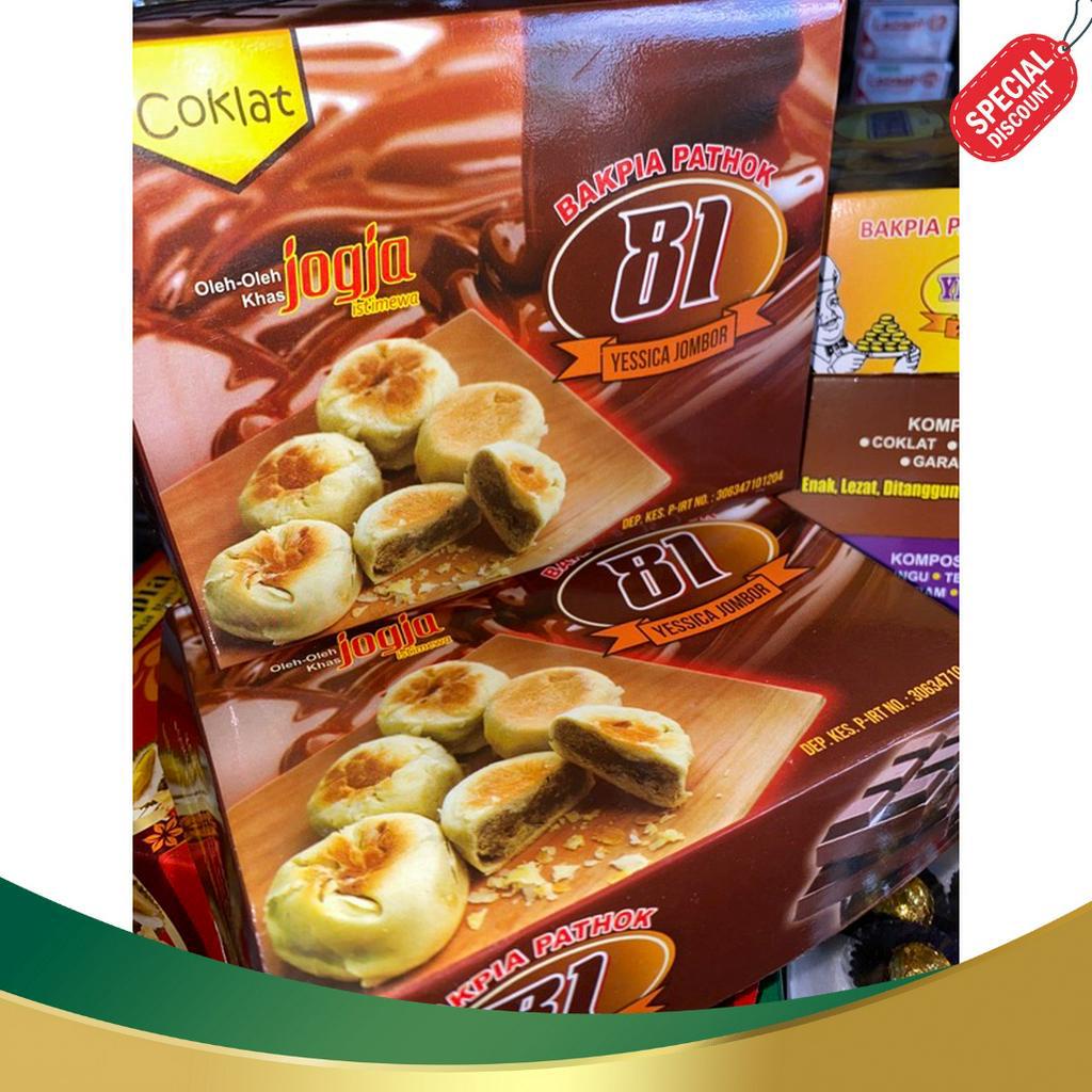 

GOGO BAKPIA PATHOK 81 YESSICA RASA COKELAT BAKPIA KERING ASLI JOGJA ISI 2 BIJI
