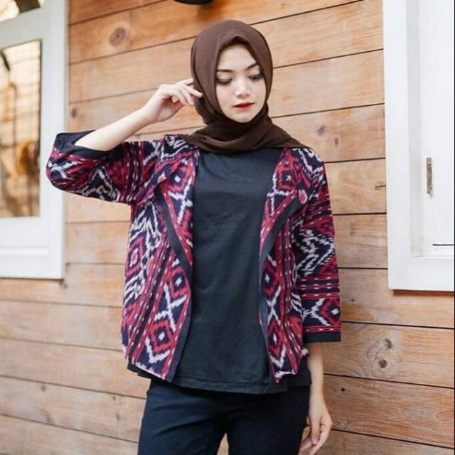 Blazer cantik tenun ikat