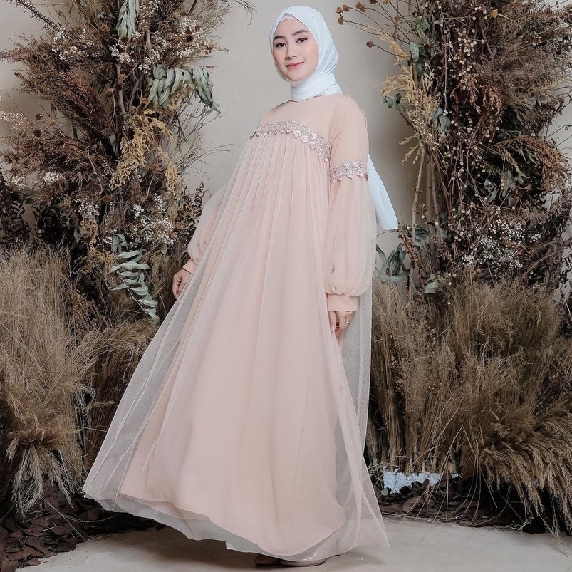 MAXI DRESS WANITA / NEW ZOYYA MAXI / DRESS MAXI PESTA TILE / DRESS KONDANGAN REMAJA-2