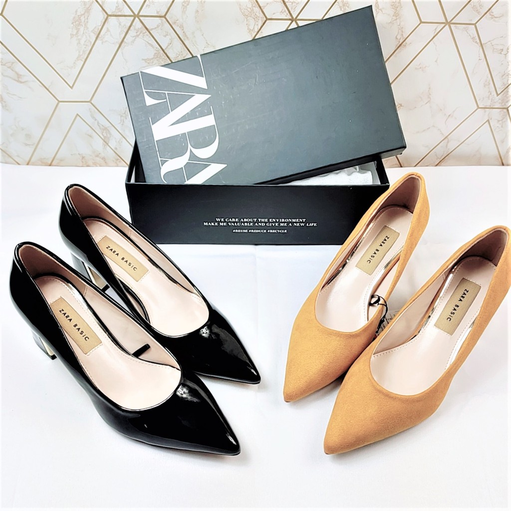 ZR Glossy Plated Basic Heels 68299-1-1