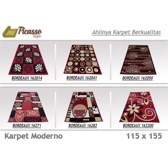 Terhot Katalog Terkini Karpet Moderno 115 X 155 Harga Termurah - Merah Hot New