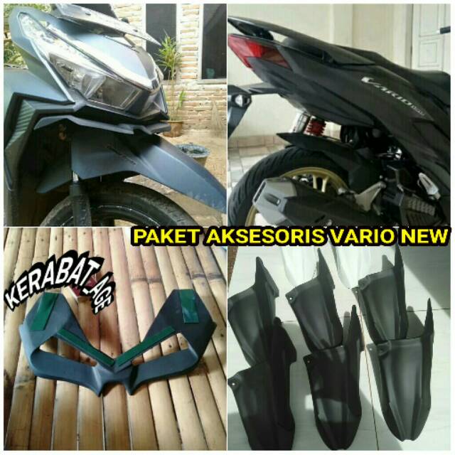 Aksesoris vario 150 / 125 Led Paket Hemat 2pcs Winglet &amp; Spakbor kolong vrio