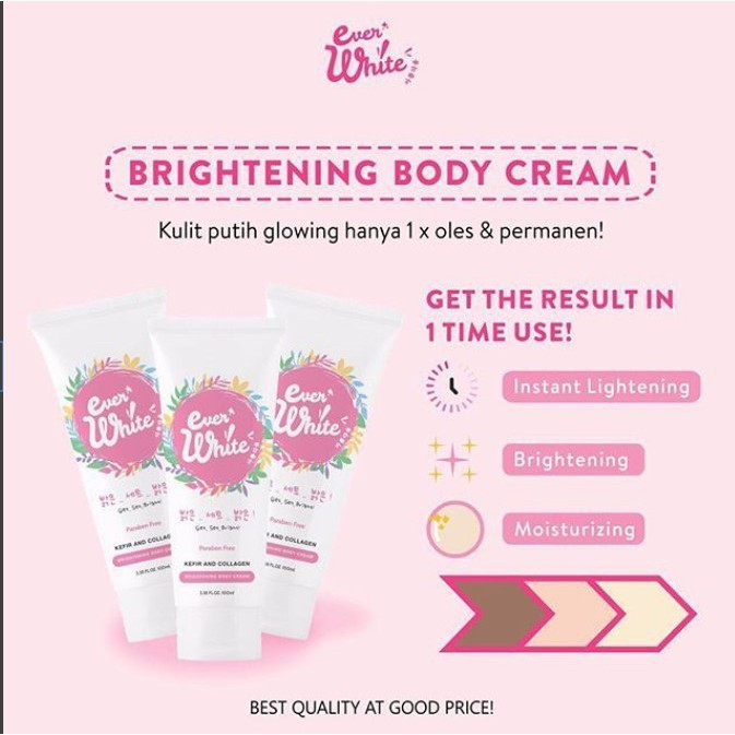 ⭐️ Beauty Expert ⭐️ EverWhite Instant Brightening Body Cream / EverWhite Pink | Strawberry Cherry Blossom