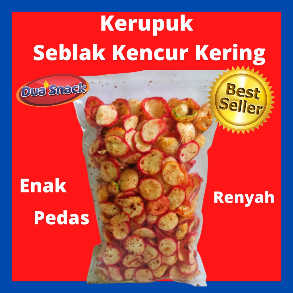 Jual Makanan Ringan Snack Cemilan Kerupuk Seblak Kering Kencur Gr Pedas Enak Gurih Renyah