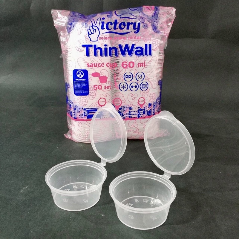 Jual Ml Thinwall Cup Saus Sambal Puding Jelly Pack Isi