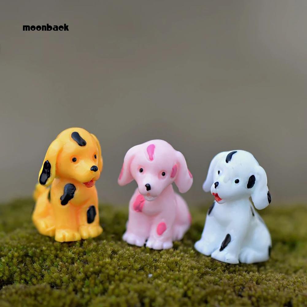 Mbatan 2pcs Miniatur Anjing Dalmatian Bahan Resin Untuk Dekorasi