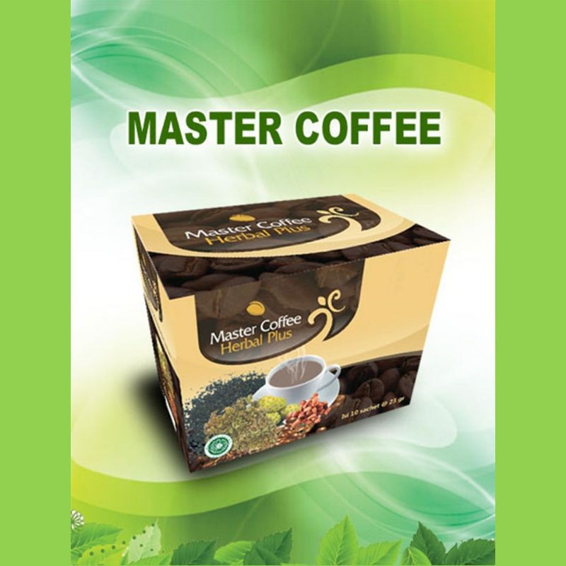 

Master Coffee Herbal Plus 10 Sachet - Ekstrak Biji Hilba, Purwoceng, dan Buah Mengkudu