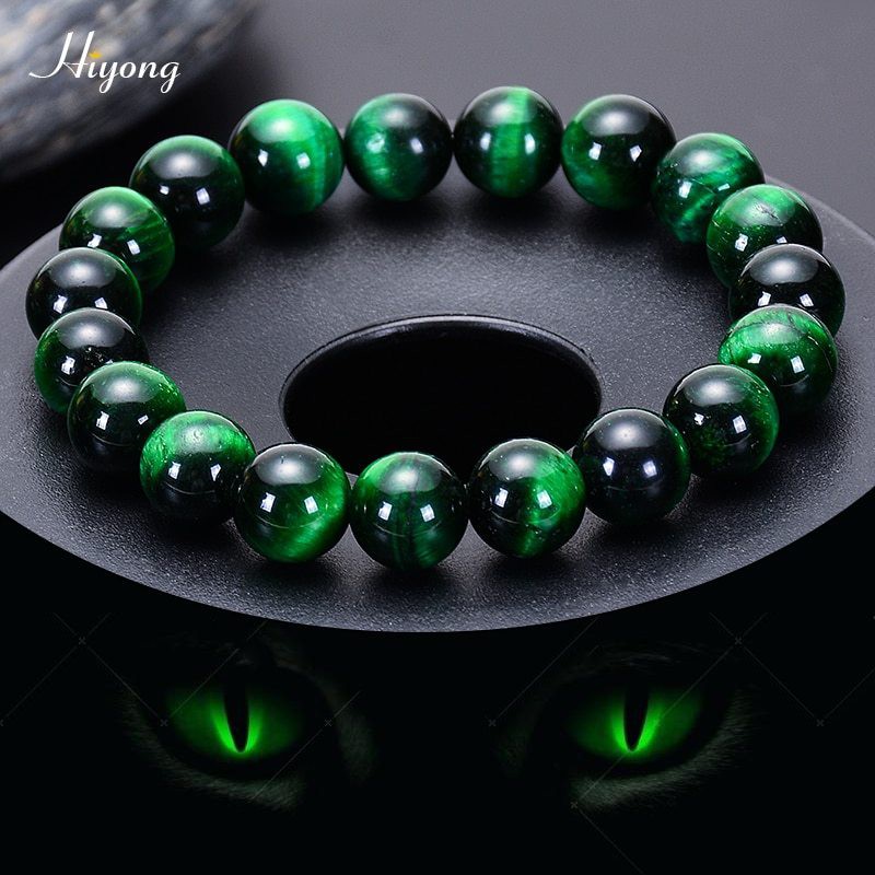 Gelang Tiger eye hijau asli garansi