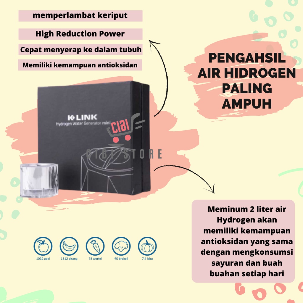 Hydrogen Water Generator Mini Mesin Produksi Air Hidrogen
