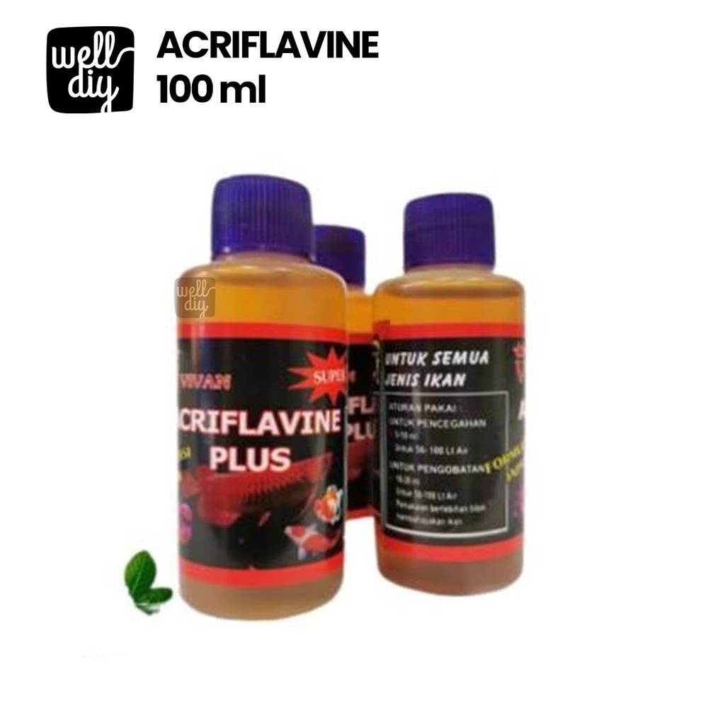 Acriflavine plus Obat Kuning Ikan - 100 ml