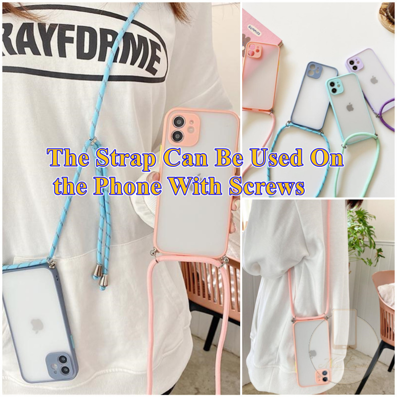 1 PC Colorful Mobile Phone Lanyard Strap Cord Strap Rope