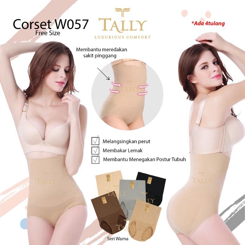 Celana Korset TALLY W057 Slimming Corset Ada Tulang freesize