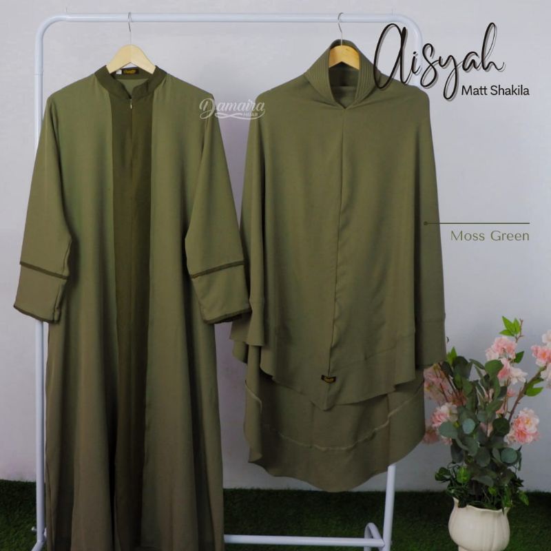 Aisyah Gamis Syari Set Khimar Original Damaira hijab