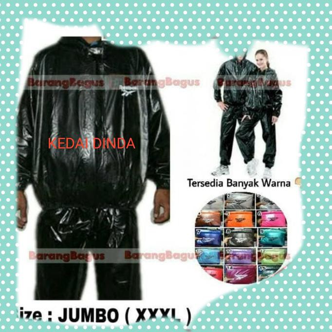 Jas Hujan Reebok XXXL ( JUMBO ) jas hujan gojek jas hujan elmondo HEMAT