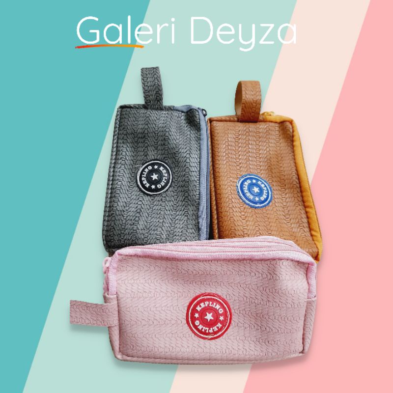 Dompet Resleting 3 sekat Besar Dompet Hp pouch clutch