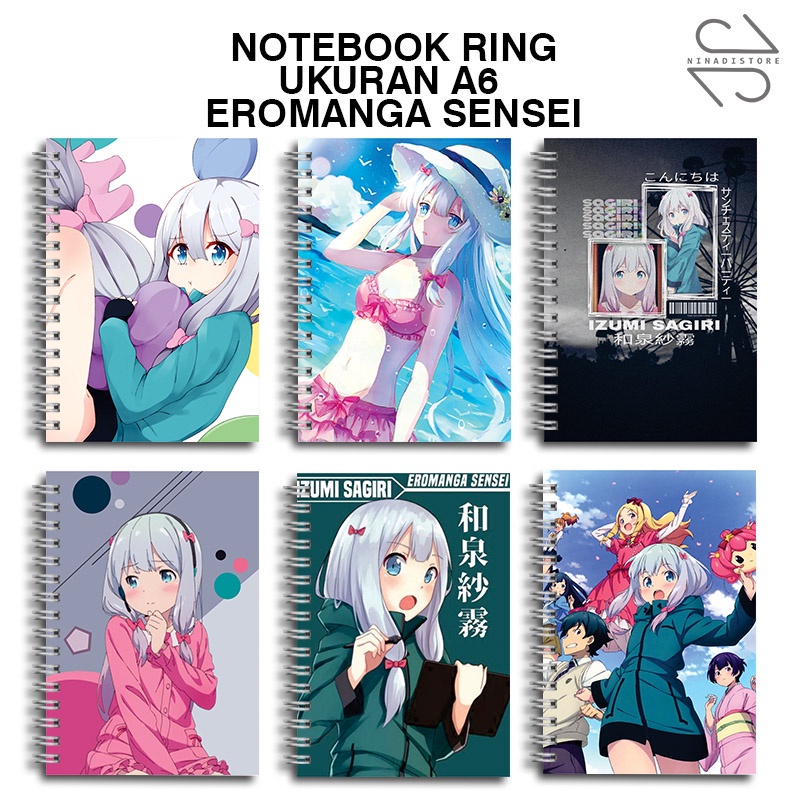 

Buku Tulis Catatan buku notebook buku diary Notebook Ring Spiral A6 60 Lembar koleksi gambar Anime Eromanga Sensei seiyu part 1