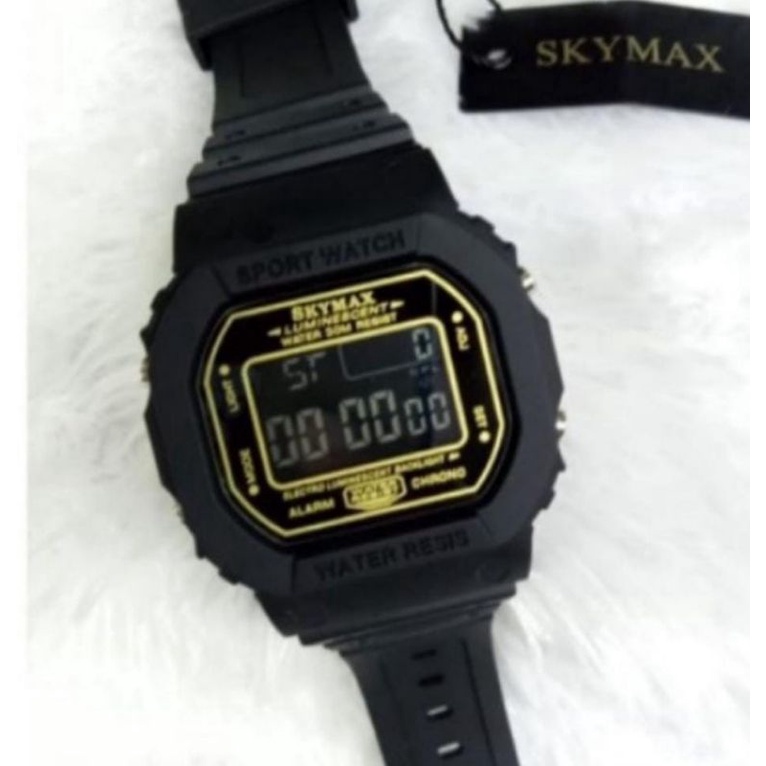 Jam Tangan Skymax Waterproof Kotak Model Terbaru 2028 Jam Tangan Skymax Anti Air