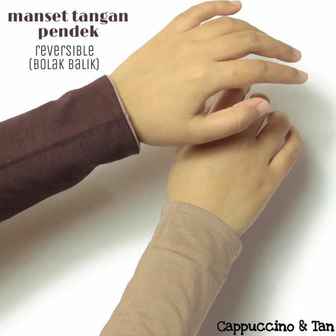 Manset Tangan Pendek Bolak Balik /Fashion Muslim Wanita