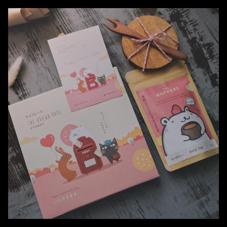 

SIGNATURE SET VALENTINE COKLAT THE BROWN HARE - 14 FEB, MILK BERKUALITAS