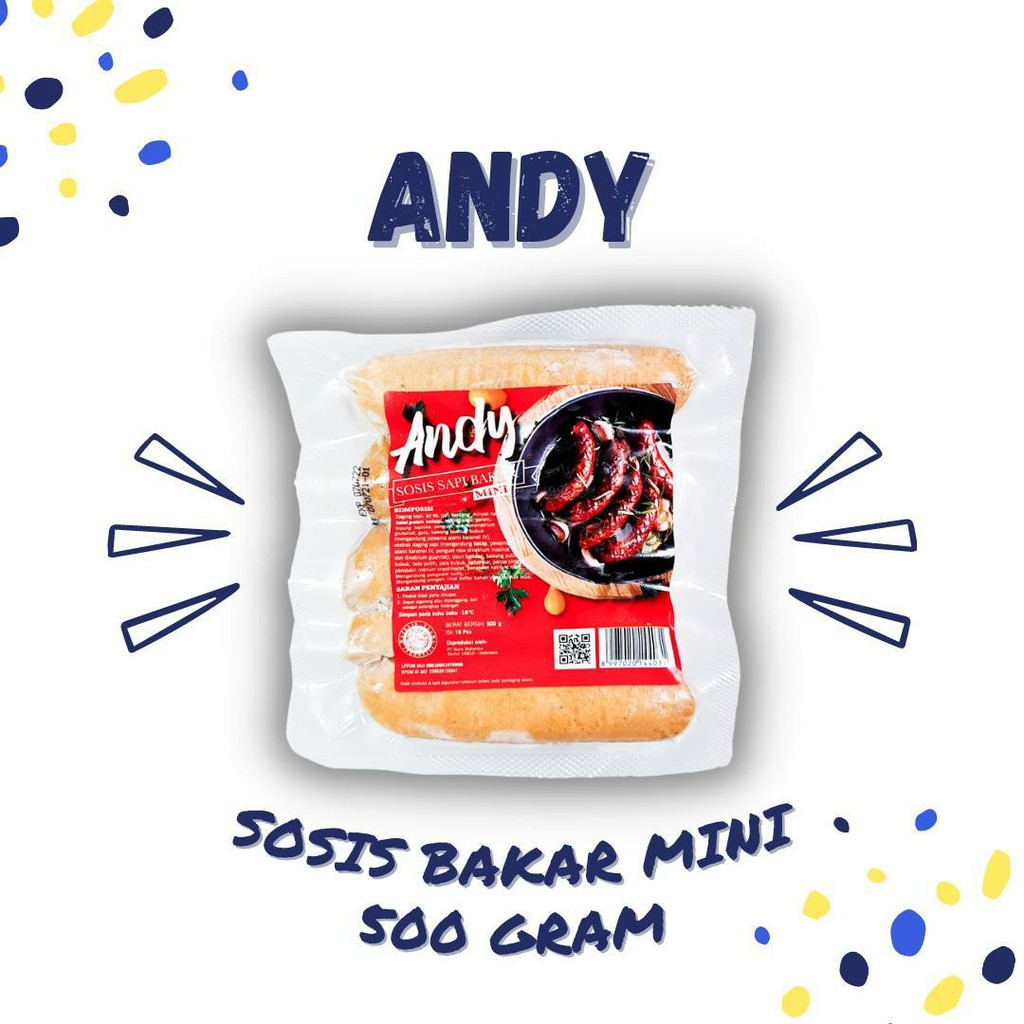 

ADDRIELLA - ANDY SOSIS BAKAR MINI 500gr | ANDY/FROZENFOOD/FROZENFOOD MURAH